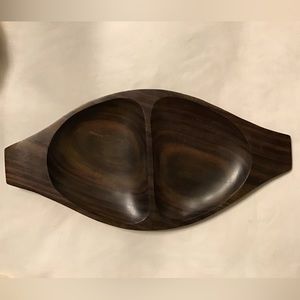 Vintage MCM Wood Dish